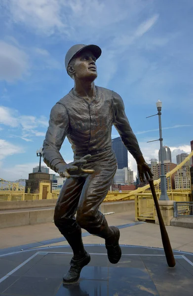 Estatua Roberto Clemente Pittsburgh Pensilvania — Foto de Stock