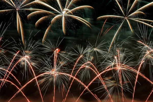 Fireworks Cooper Lake Butler County Pennsylvania — Stock Photo, Image