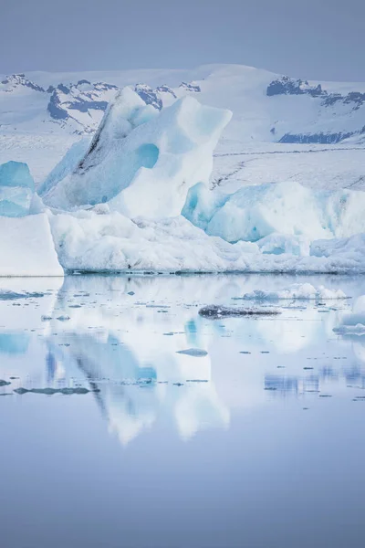 Iceland Frozen Icebergs Glaciers Nature Travel — стокове фото