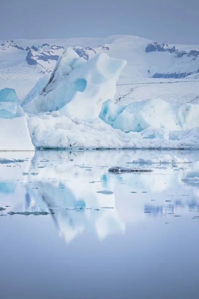 Iceland Frozen Icebergs Glaciers Nature Travel — 스톡 사진