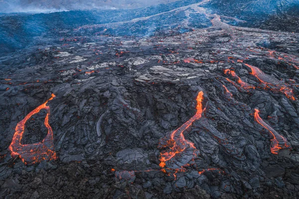 Fiamme Fuoco Terra — Foto Stock