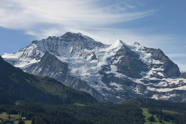 Mnch Mountain Glacier Iseltwalt — Fotografia de Stock