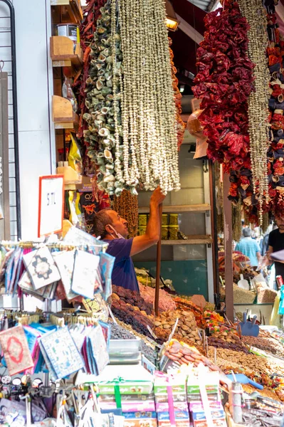 Istambul Turquia Setembro 2021 Famoso Mercado Oriental Grande Bazar Istambul — Fotografia de Stock