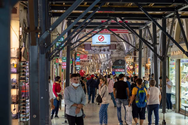 Isztambul Törökország Szeptember 2021 Istanbul Grand Bazaar Famous Oriental Market — Stock Fotó