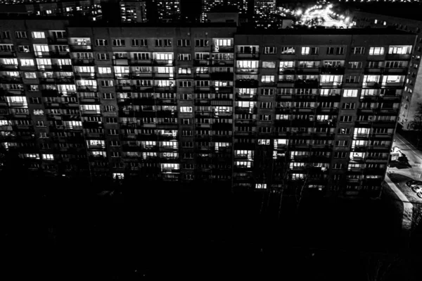 View Roofs Contemporary Block Flats Uly — Fotografia de Stock