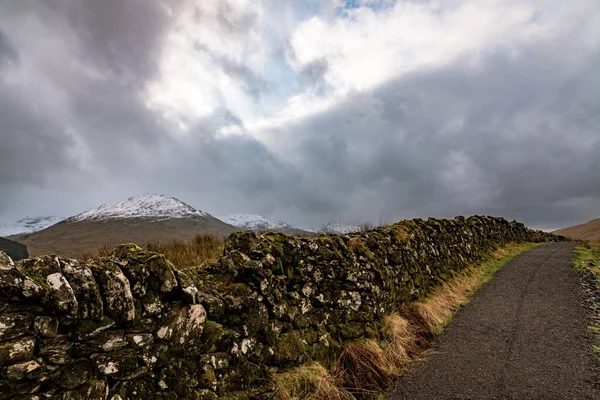 West Highlands Way Hiking Scotland Winter — 图库照片
