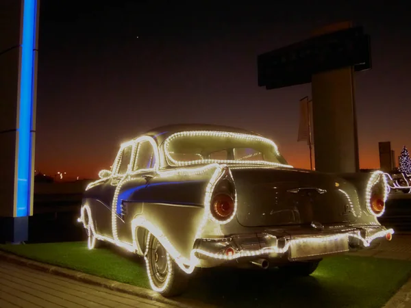 Vintage Αυτοκίνητο Φωτισμό Led — Φωτογραφία Αρχείου