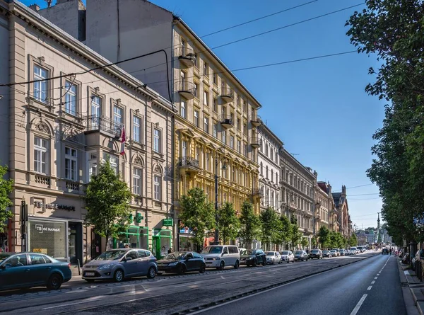 Budapest Hungary 2021 Streets Old Town Budapest Sunny Summer Day — Stock Photo, Image