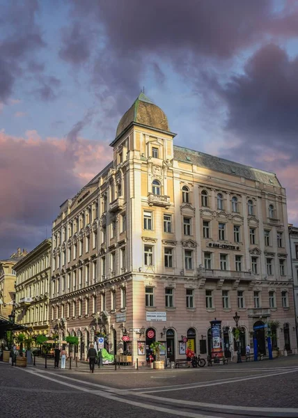 Straten Van Oude Binnenstad Van Boedapest Hongarije — Stockfoto