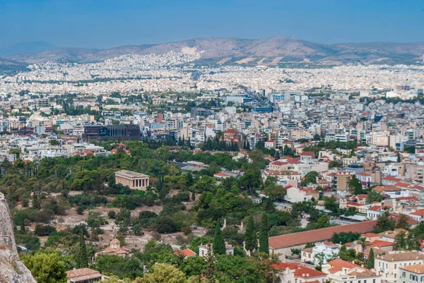Споглядаючи Афінську Панаму Храм Хефеста — стокове фото