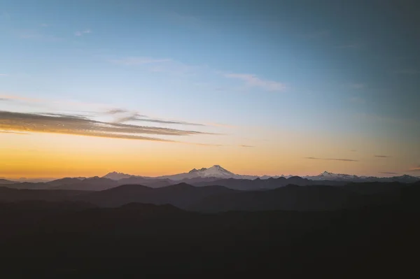 Monte Baker Las Cascadas Del Norte Atardecer —  Fotos de Stock