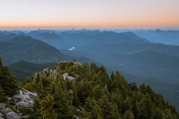 Views Mountains Valleys Sunrise North Cascades — Stock Photo, Image