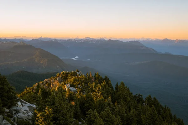 Vue Matin Dans Les Cascades Nord Lever Soleil — Photo