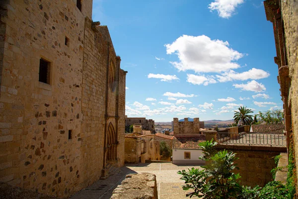 Medieval Narrow Streets Cobblestones Trujillo Spain — Stockfoto