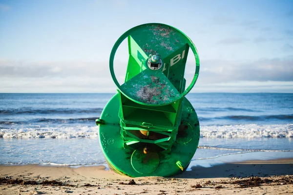 Government Bell Buoy Washed Ashore Hurricane — Stockfoto