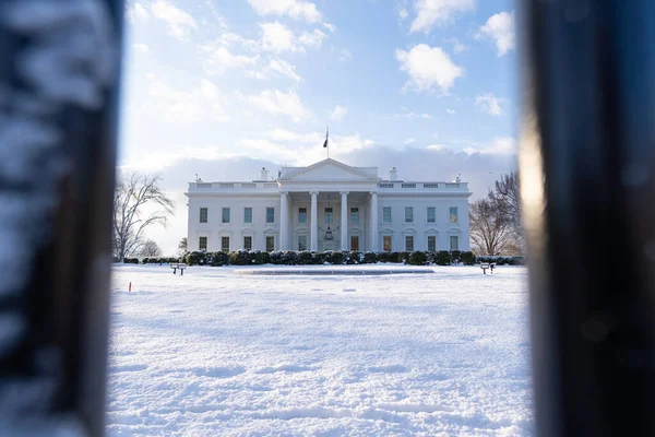 Kar Fırtınasından Sonra Beyaz Saray — Stok fotoğraf