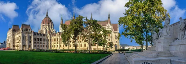 Budapeste Hungria 2021 Edifício Parlamento Europeu Aterro Budapeste Hungria Numa — Fotografia de Stock