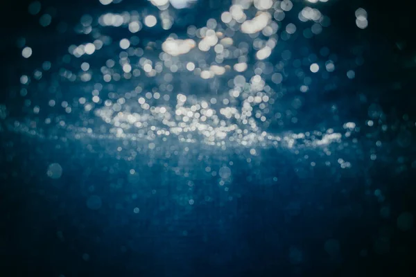 Undervattensbassäng Bokeh Light Glimmer — Stockfoto
