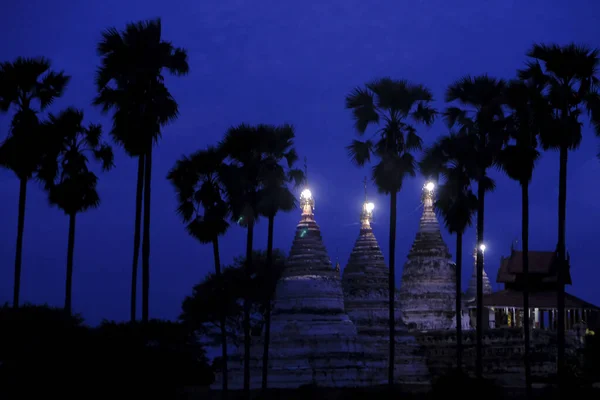 Bagan Myanmar Night — Stock Photo, Image