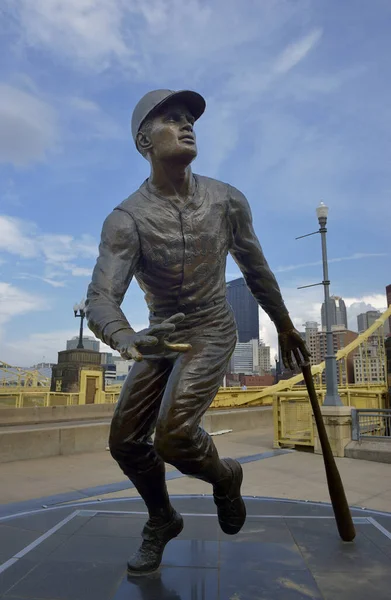 Estatua Roberto Clemente Pittsburgh Pensilvania — Foto de Stock