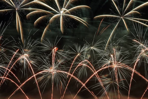 Fireworks Cooper Lake Butler County Pennsylvania — Stock Photo, Image