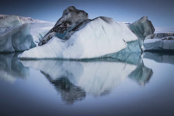 Meer Gletsjer Moraine Vanuit Lucht — Stockfoto