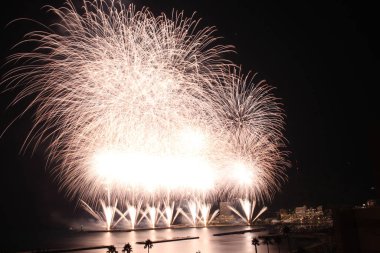 Japonya 'da Atami Spa Havai fişek Festivali