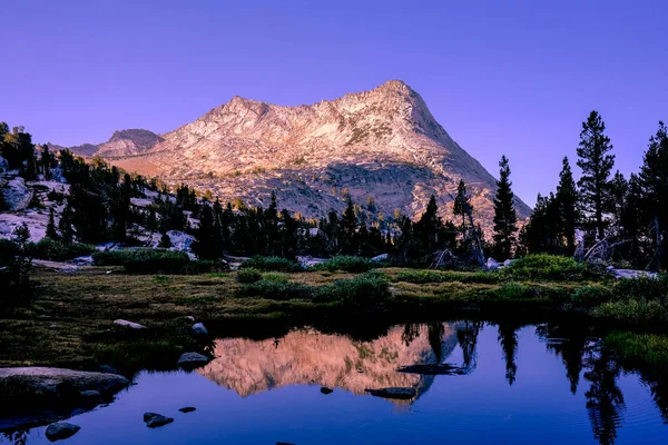 Západ Slunce Yosemitském Národním Parku — Stock fotografie