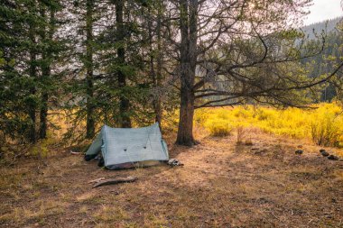 Colorado 'daki Eagles Nest Wilderness' da kamp yapmak.