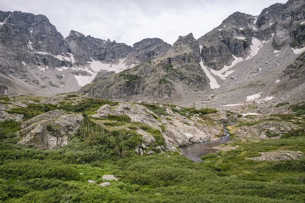 Foto Genomen Tijdens Een Backpacken Trip Indian Peaks Wilderness Colorado — Stockfoto