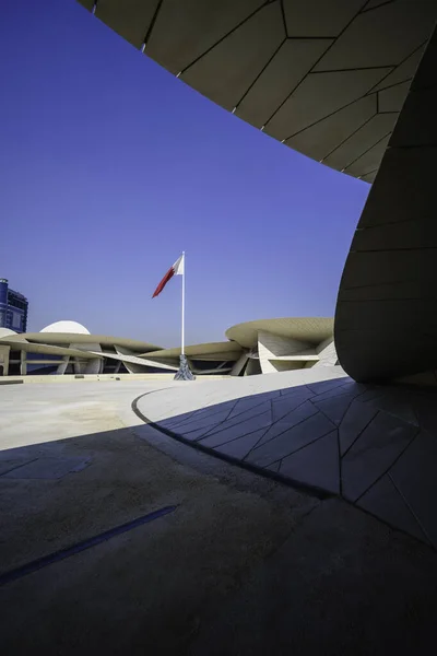 Nationaal Museum Van Qatar Binnenplaats — Stockfoto
