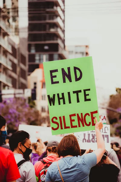 Les Gens Marchent Une Marche Black Lives Matter — Photo