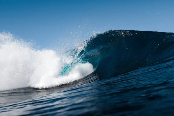 Blue Wave Splashing Beach Summer — Stock Photo, Image