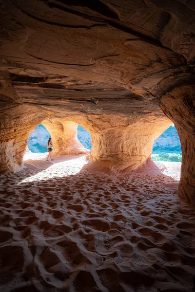 Písečná Jeskyně Kanabu Utah — Stock fotografie