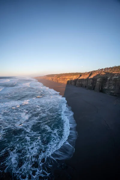 Puesta Sol Los Acantilados Del Mar Blacklock Costa Oregon —  Fotos de Stock