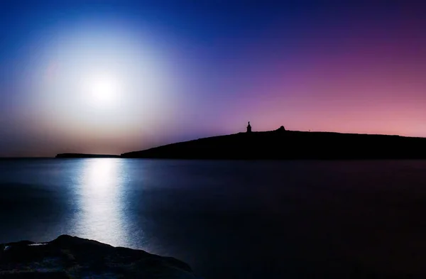 Wyspy Świętego Pawła Pełnia Księżyca — Zdjęcie stockowe