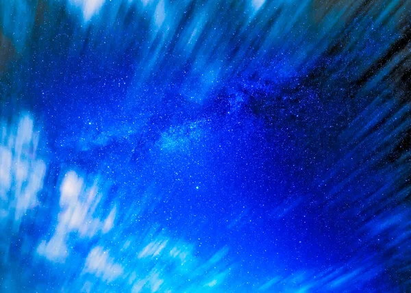 Wolken Lopen Melkweg — Stockfoto