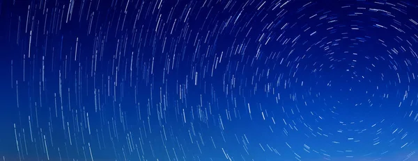 Star Trails Polaris Northern Star — Stock Photo, Image