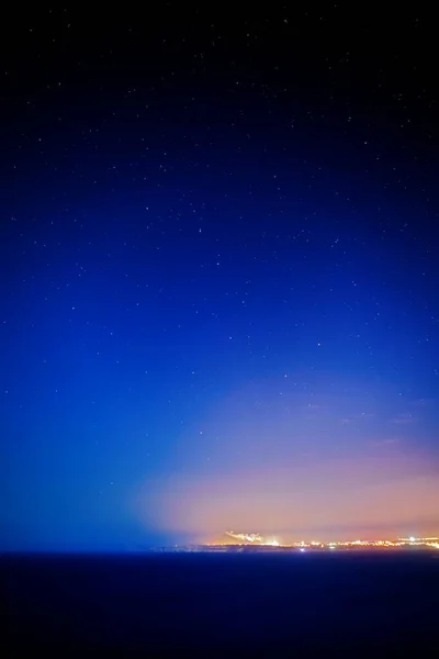 Nocne Niebo Nad Wybrzeżem Gozo — Zdjęcie stockowe