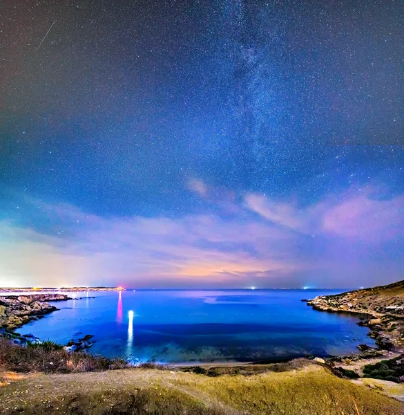 Iebah Bay Malta Notte — Foto Stock