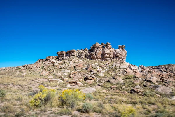 Vista Panorámica Desde Desierto Pintado Badlands Del Parque Reserva —  Fotos de Stock