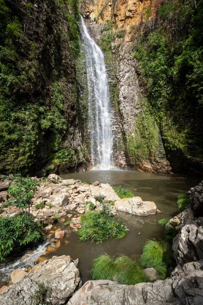 チャパダ ヴェAdeiros ゴイス州 ブラジル中央部のセラード滝の風景への美しい眺め — ストック写真
