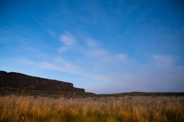 Doğu Washington 'da Vapur Kayası üzerinde gece gökyüzü