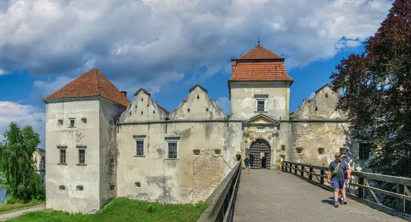 Svirzh Oekraïne 2021 Svirzh Kasteel Lviv Regio Van Oekraïne Een — Stockfoto