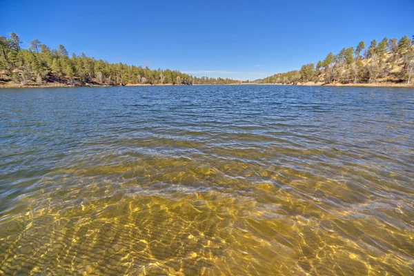 Lynx Lake Arizona Oglądane Południowego Brzegu Rampy Łodzi — Zdjęcie stockowe