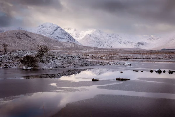 Paisagem Inverno Charneca Glecoe — Fotografia de Stock