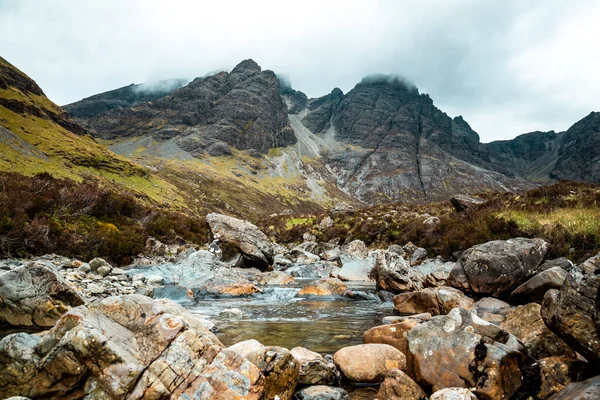 Berg Sett Över Floden — Stockfoto