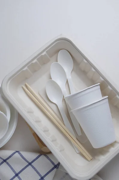 The Biodegradable paper cutlery set