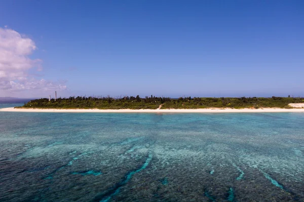 Rafy Koralowe Białe Piaszczyste Plaże Wyspy Minna — Zdjęcie stockowe
