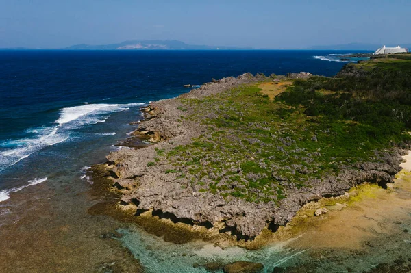 Península Frente Costa Una Isla Tropical Mar China Oriental — Foto de Stock